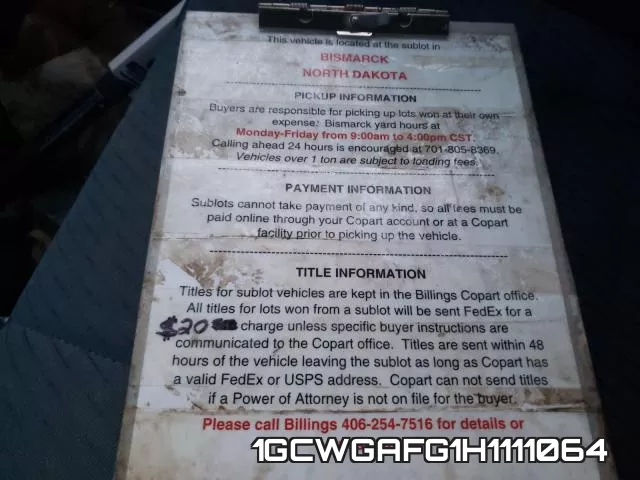 1GCWGAFG1H1111064 фото 10