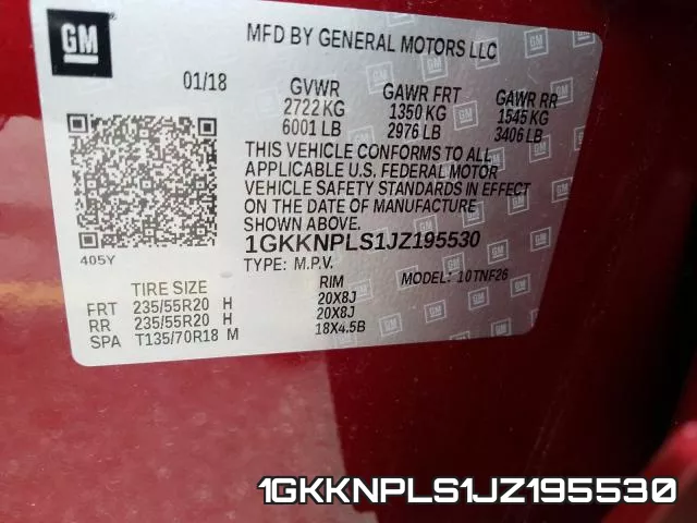 1GKKNPLS1JZ195530 фото 2