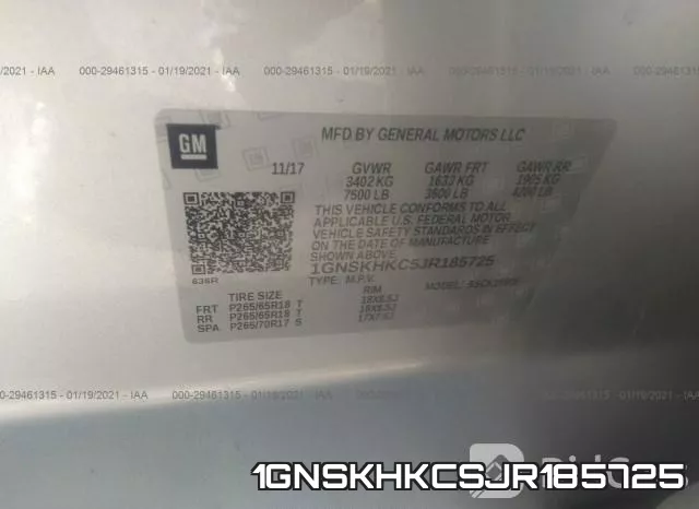 1GNSKHKCSJR185725 фото 10
