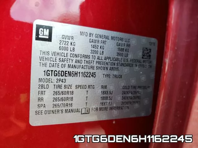 1GTG6DEN6H1162245 фото 2