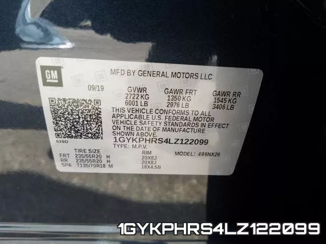 1GYKPHRS4LZ122099 фото 2
