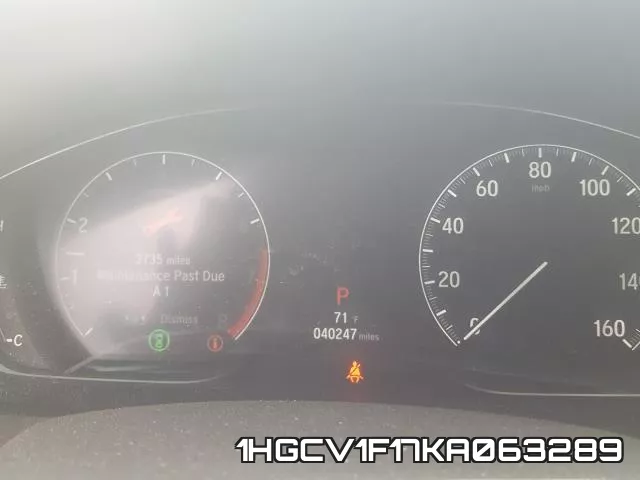 1HGCV1F17KA063289 фото 9