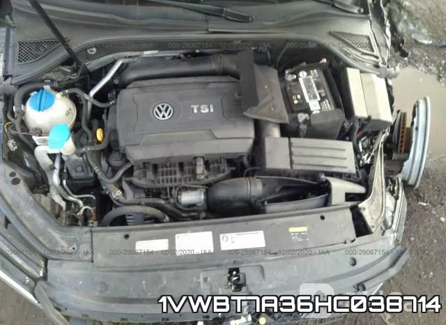 1VWBT7A36HC038714 фото 2