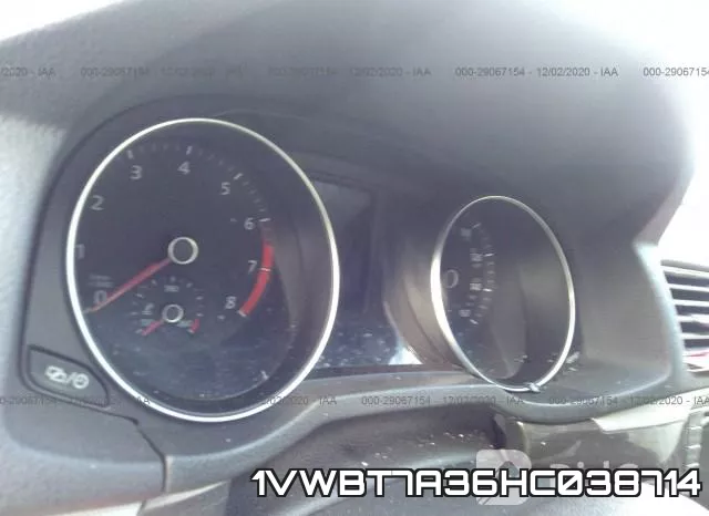 1VWBT7A36HC038714 фото 7
