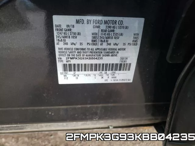 2FMPK3G93KBB04235 фото 2