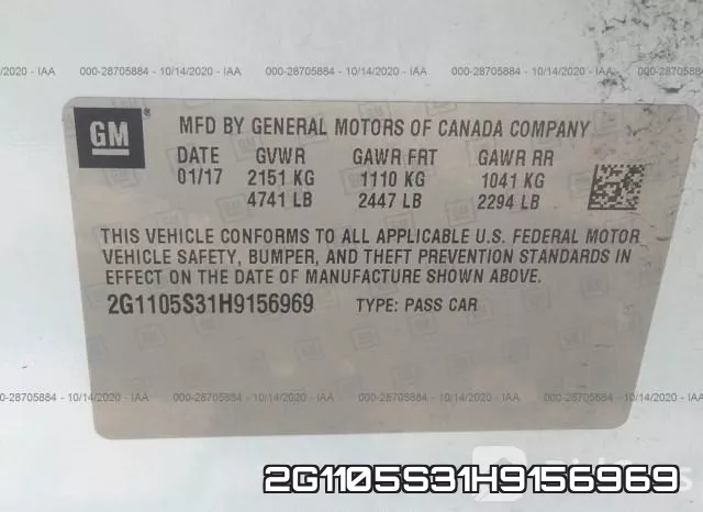 2G1105S31H9156969 фото 9