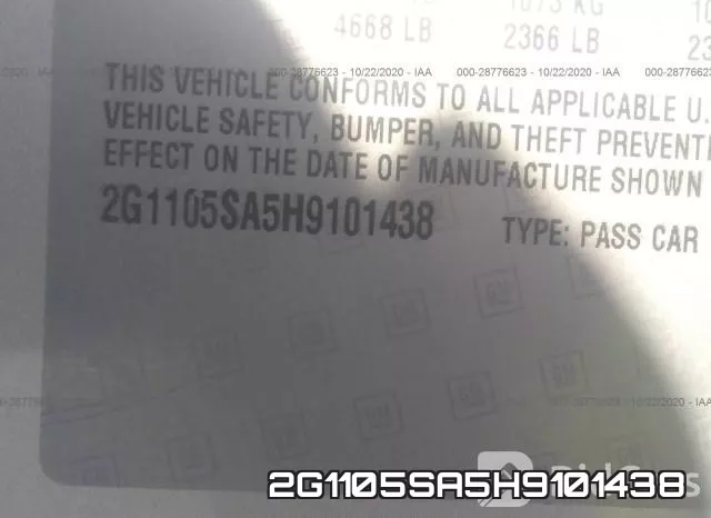 2G1105SA5H9101438 фото 10