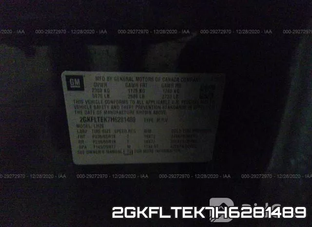 2GKFLTEK7H6281489 фото 9