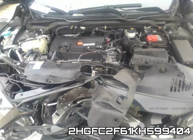 2HGFC2F61KH599404 фото 2