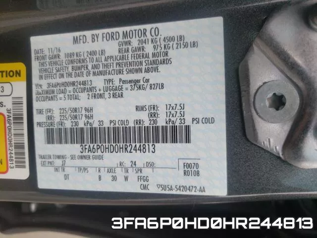 3FA6P0HD0HR244813 фото 2