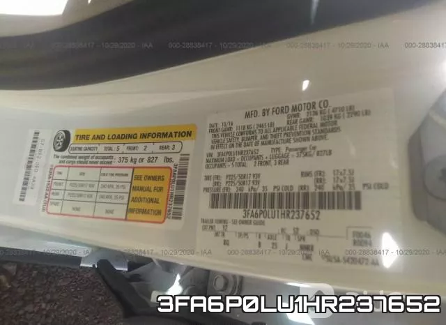 3FA6P0LU1HR237652 фото 9