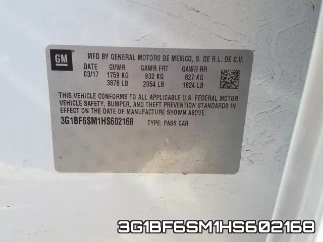 3G1BF6SM1HS602168 фото 2