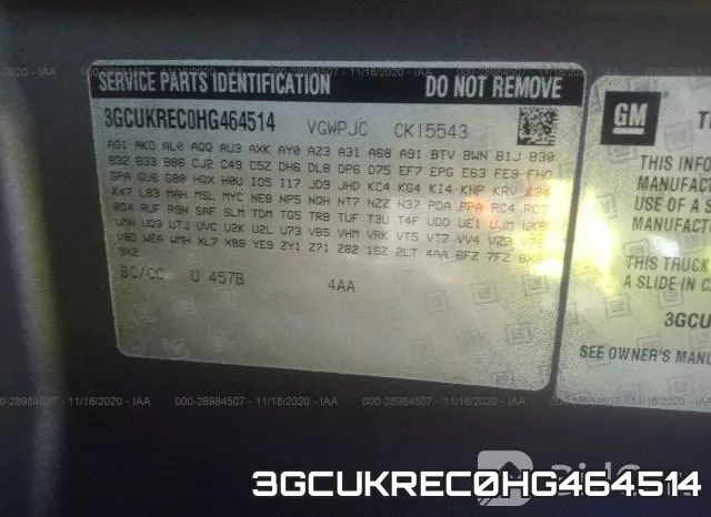 3GCUKREC0HG464514 фото 9