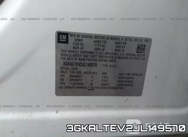 3GKALTEV2JL149570 фото 10