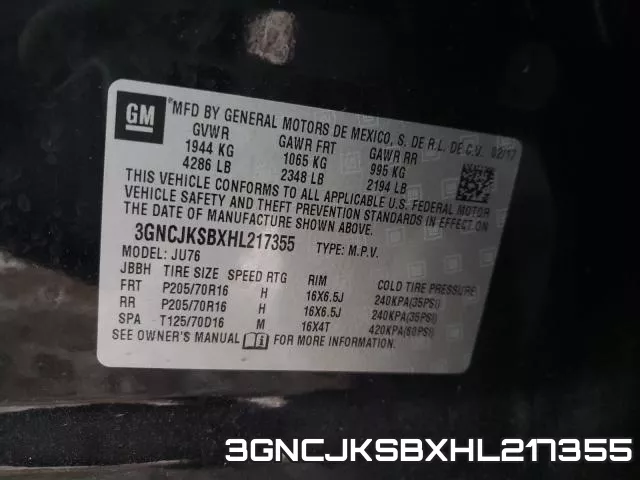 3GNCJKSBXHL217355 фото 2