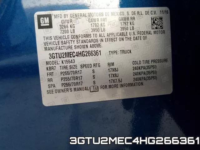 3GTU2MEC4HG266361 фото 2