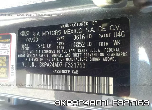 3KPA24AD7LE321763 фото 9