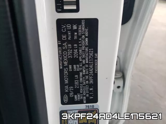 3KPF24AD4LE175621 фото 2