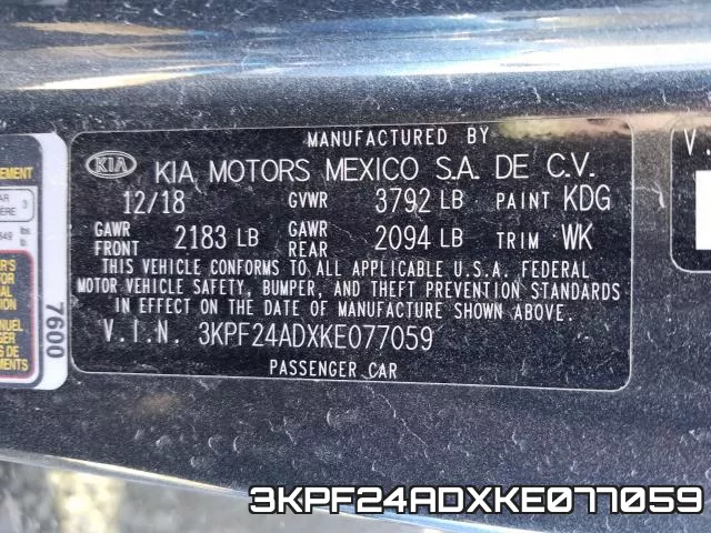 3KPF24ADXKE077059 фото 2