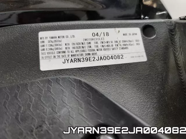 JYARN39E2JA004082 фото 2