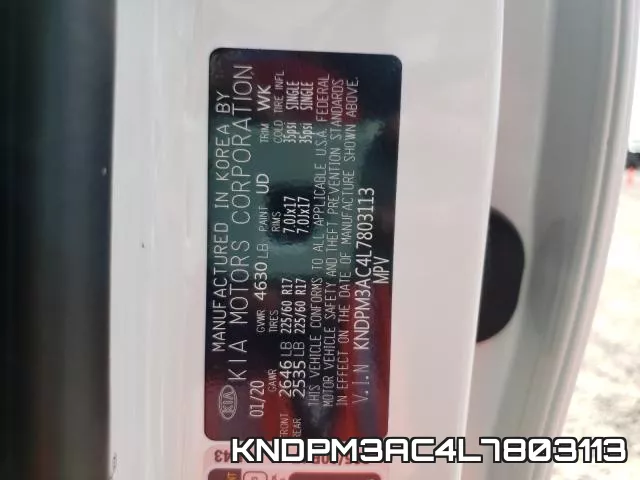 KNDPM3AC4L7803113 фото 2