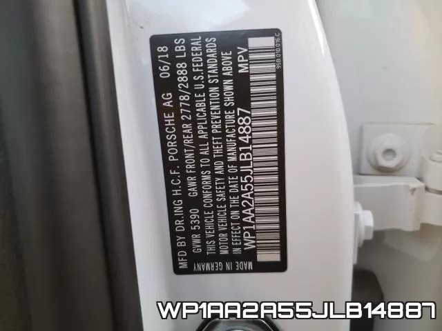 WP1AA2A55JLB14887 фото 2