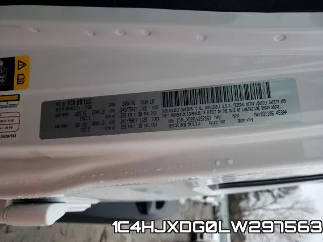 1C4HJXDG0LW297563 фото 2