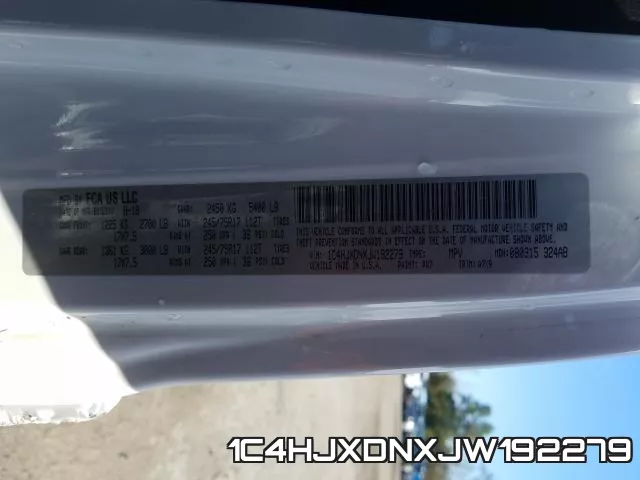 1C4HJXDNXJW192279 фото 2