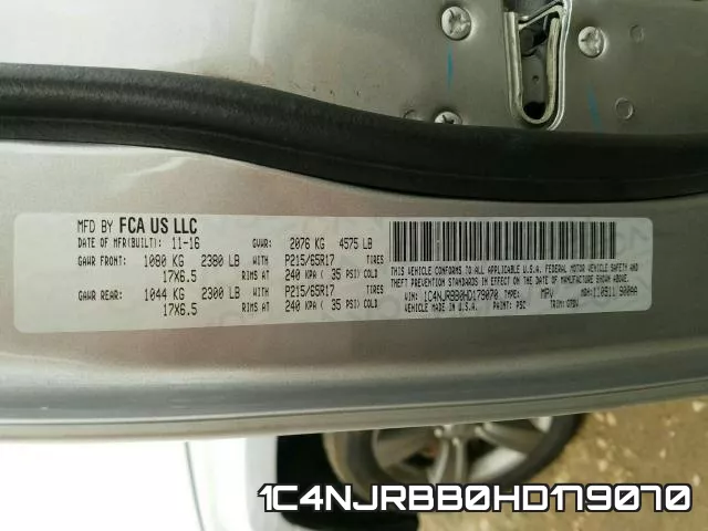 1C4NJRBB0HD179070 фото 2