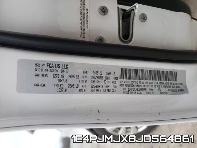 1C4PJMJX8JD564861 фото 2