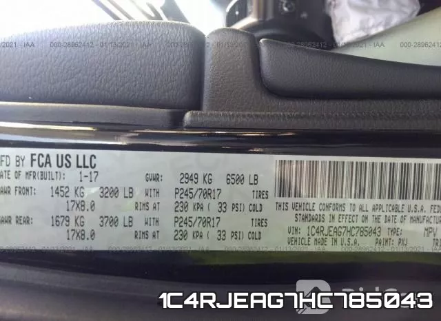 1C4RJEAG7HC785043 фото 10