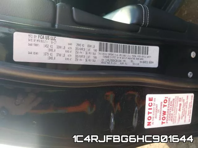 1C4RJFBG6HC901644 фото 2