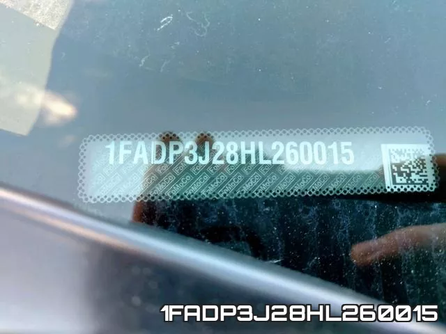 1FADP3J28HL260015 фото 2