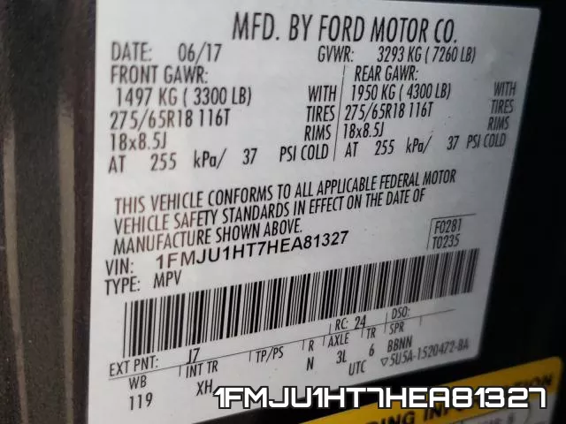1FMJU1HT7HEA81327 фото 2