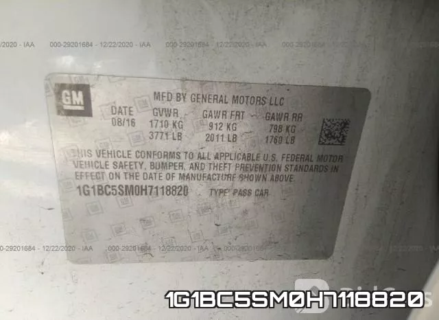 1G1BC5SM0H7118820 фото 10