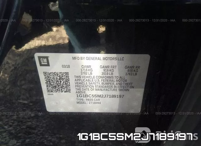 1G1BC5SM2J7189197 фото 10