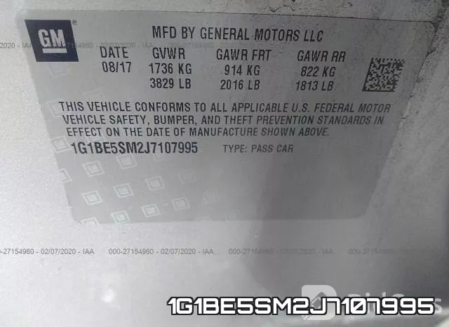 1G1BE5SM2J7107995 фото 9