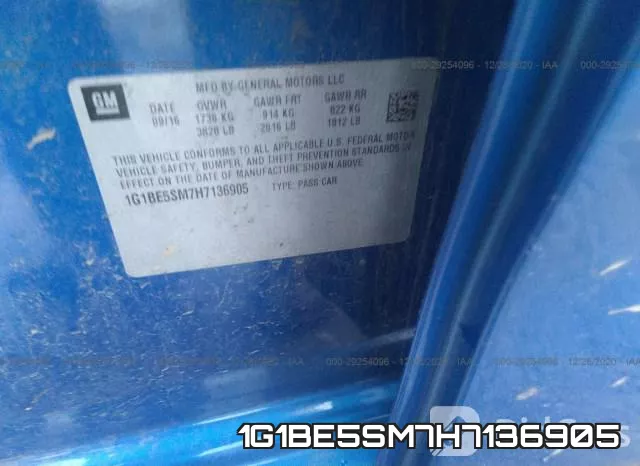 1G1BE5SM7H7136905 фото 9