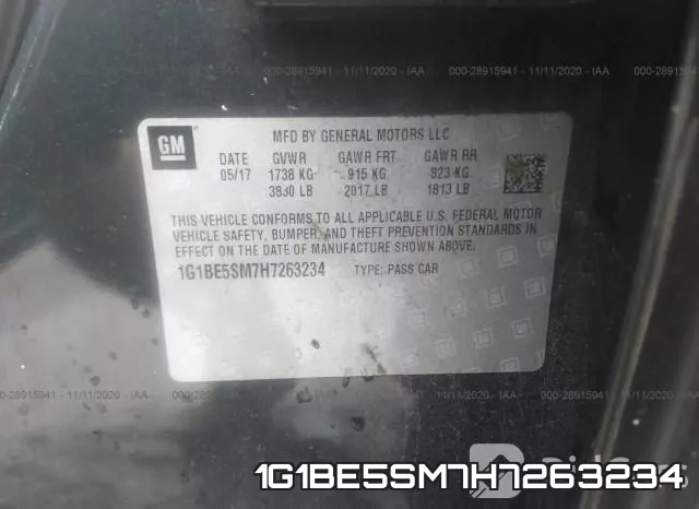 1G1BE5SM7H7263234 фото 10