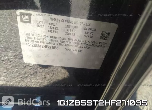1G1ZB5ST2HF271035 фото 10