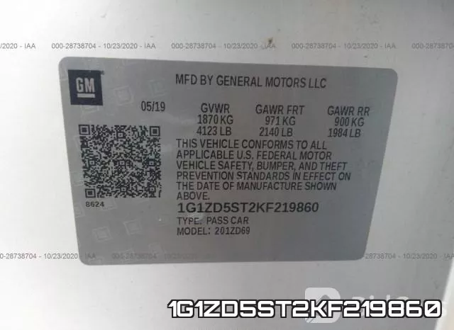 1G1ZD5ST2KF219860 фото 9