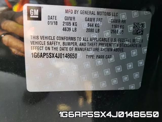 1G6AP5SX4J0148650 фото 2