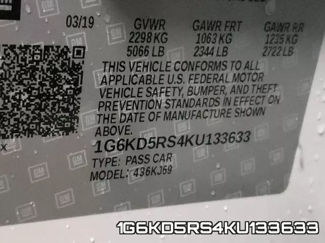 1G6KD5RS4KU133633 фото 2