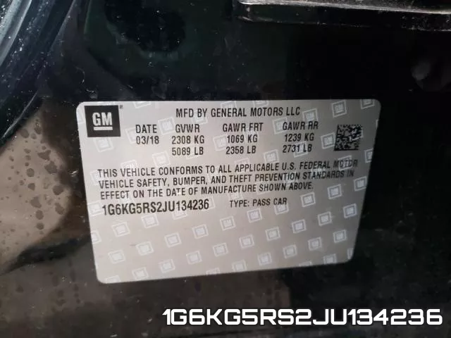 1G6KG5RS2JU134236 фото 2