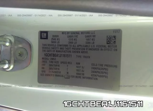 1GCHTBEA1J1161511 фото 9