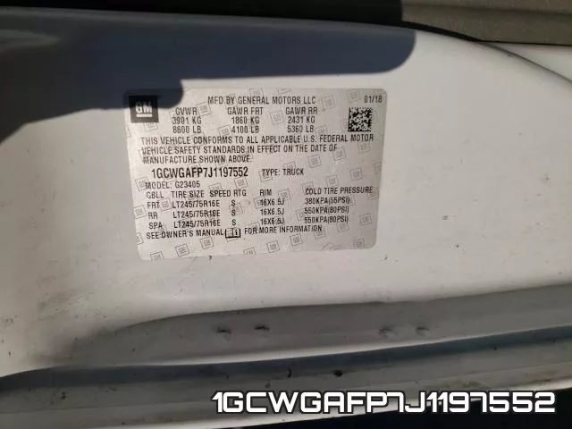 1GCWGAFP7J1197552 фото 2