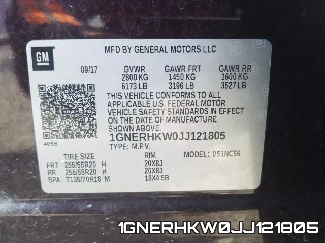 1GNERHKW0JJ121805 фото 2