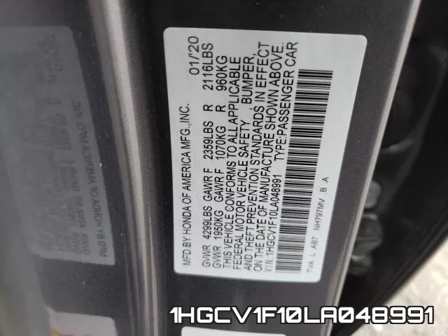 1HGCV1F10LA048991 фото 2