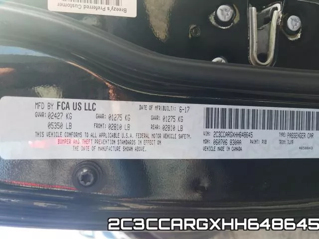 2C3CCARGXHH648645 фото 2