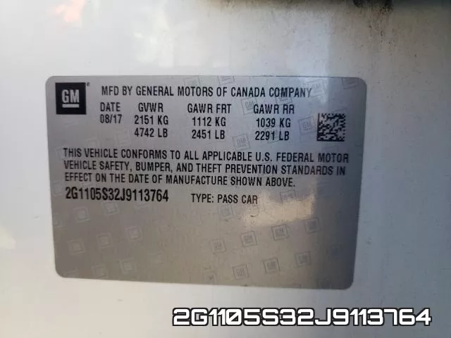 2G1105S32J9113764 фото 2